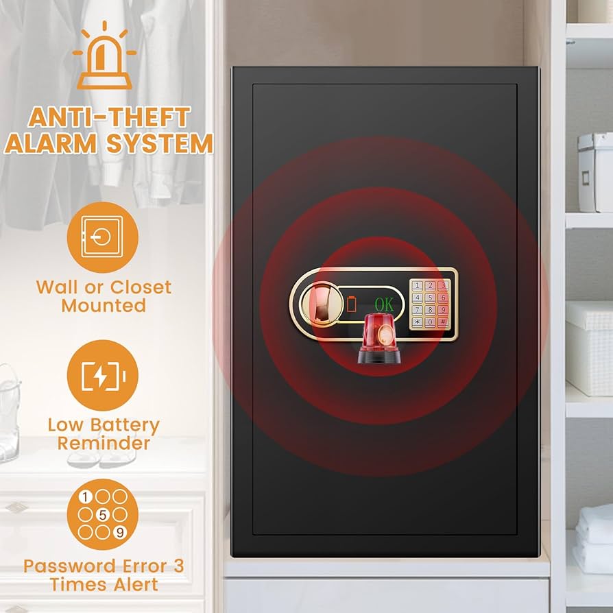 fire様 6.0 Cuft Large Fireproof Safe, Home Safes Water and